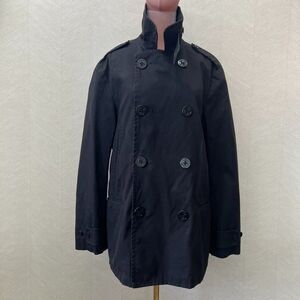 J.Crew Black Long Sleeve Double Breasted Regulation Peacoat Jacket Mens Size M